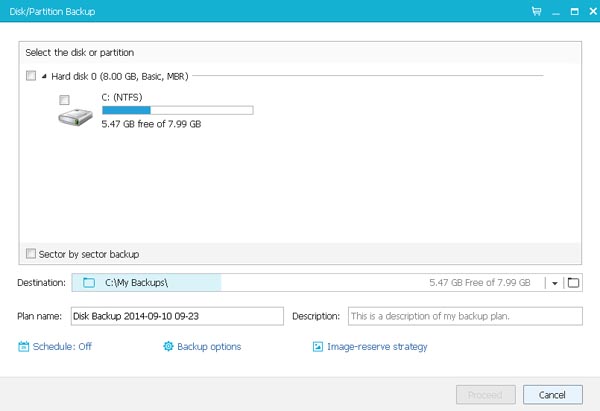 Disk/Partition backup