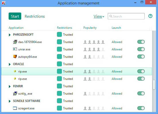 application management